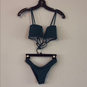 Zaful Deep Teal Bikini Set